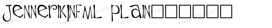 JennerikInfml Plain字体转换